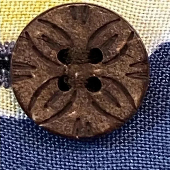 S&D Bahamas Hawaiian Shirt Mens 2XL Blue Yellow Floral Button Up Short Sleeves - Picture 3 of 7